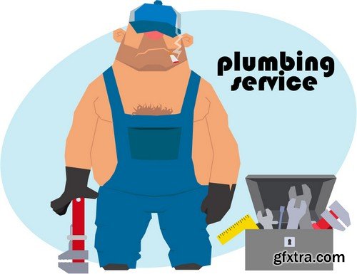 Stock Vectors - Plumbing, 25xEPS