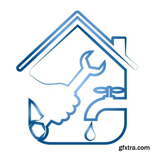 Stock Vectors - Plumbing, 25xEPS