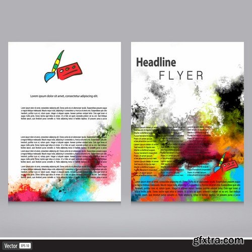 Stock Vectors - Business Flyer Template 4, 25xEPS