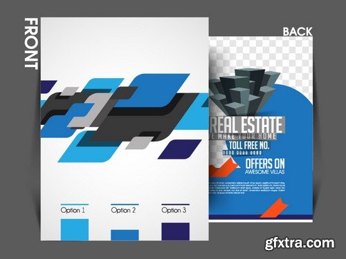 Stock Vectors - Business Flyer Template 4, 25xEPS