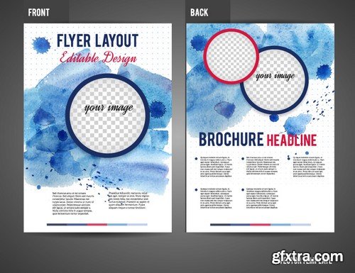 Stock Vectors - Business Flyer Template 4, 25xEPS