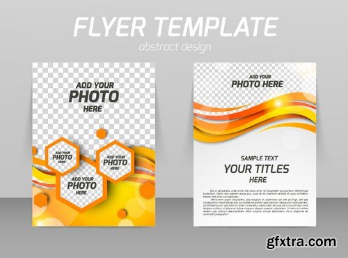 Stock Vectors - Business Flyer Template 4, 25xEPS