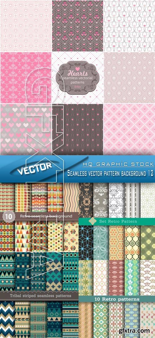 Stock Vector - Seamless vector pattern background 12