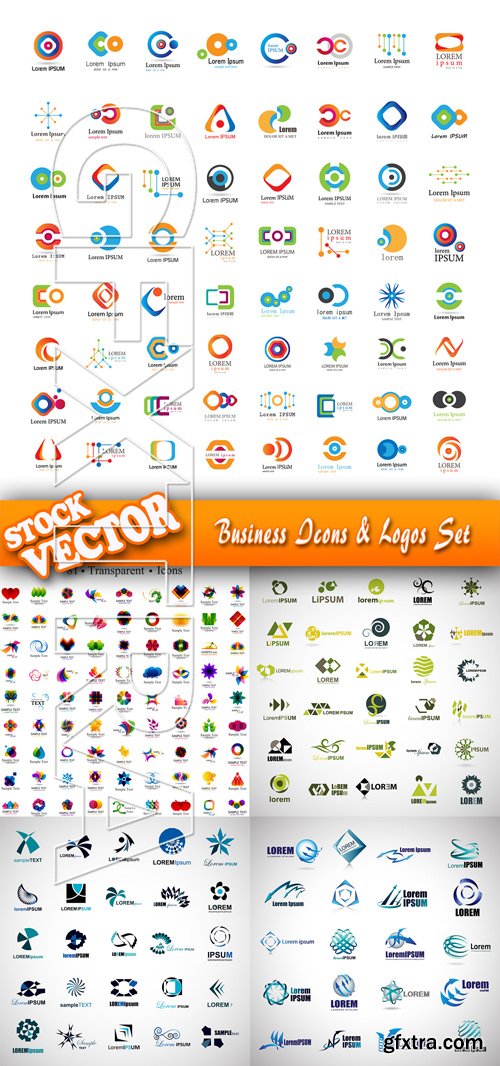 Stock Vector - Business Icons & Logos Set