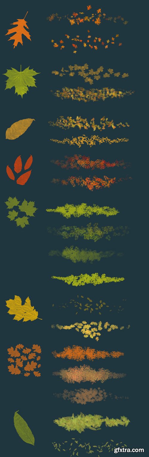 Leaves Photoshop Brushes