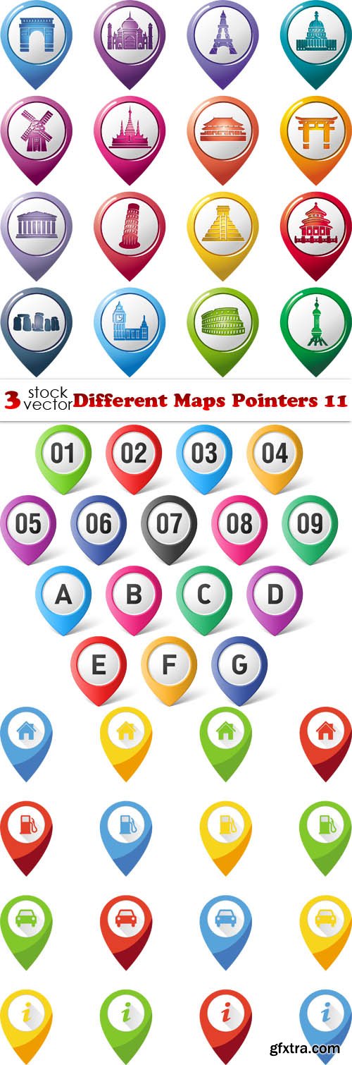 Vectors - Different Maps Pointers 11