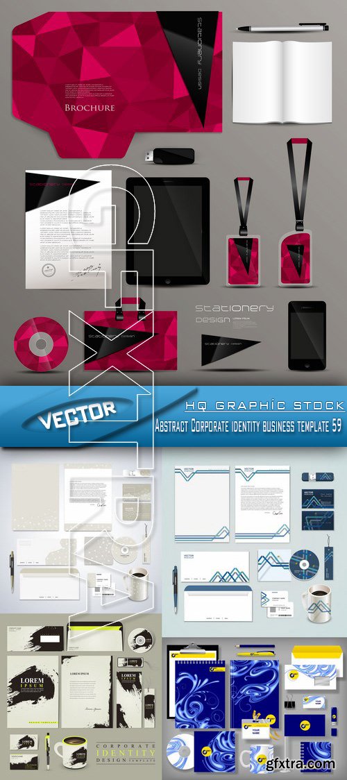 Stock Vector - Abstract Corporate identity business template 59