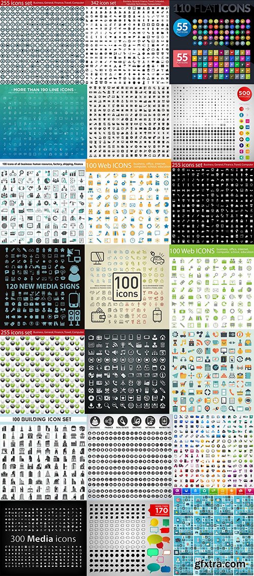 Icons MEGA Vector Collection 2, 25xEPS