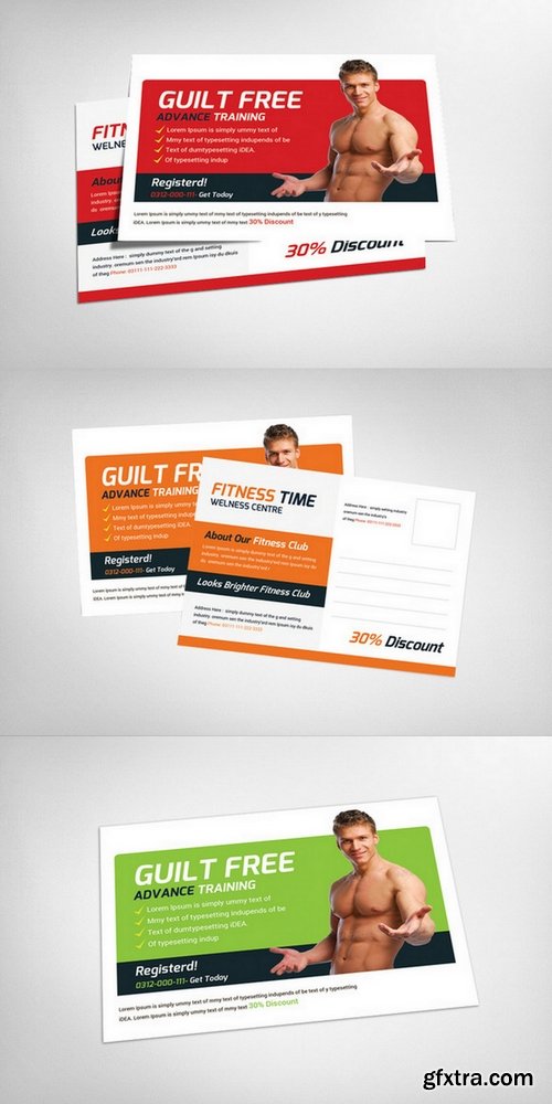 Fitness Postcard Template - CM 147255