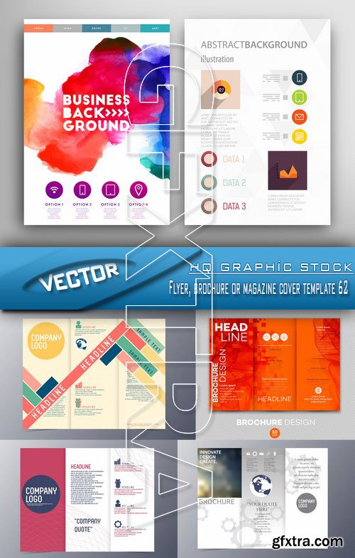 Stock Vector - Flyer, brochure or magazine cover template 62