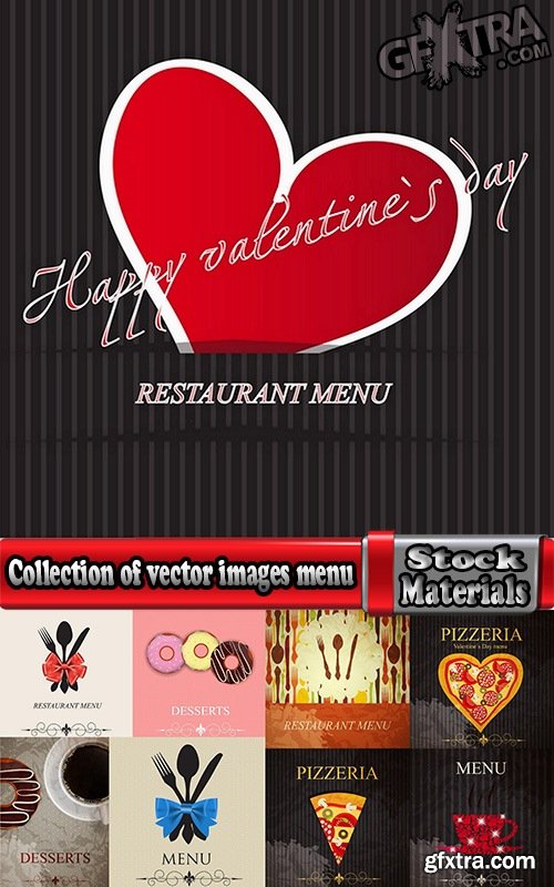 Collection of vector images menu 25 Eps