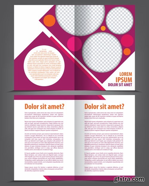 Brochure and flyers template design in vector from stock #37 - 25 Eps