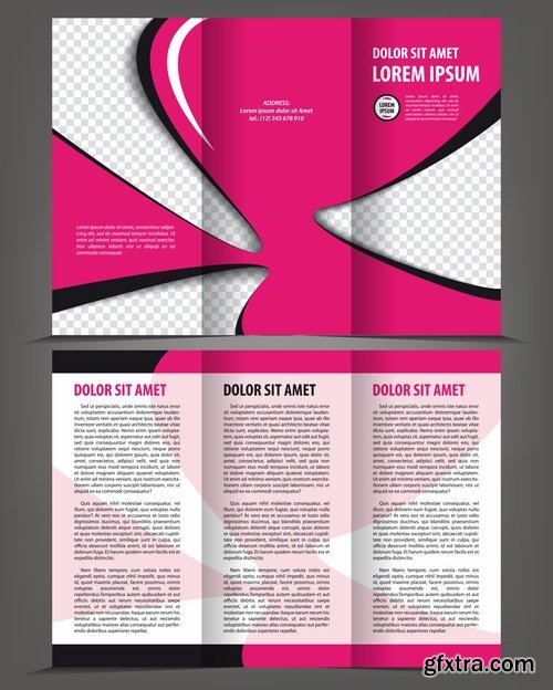 Brochure and flyers template design in vector from stock #37 - 25 Eps