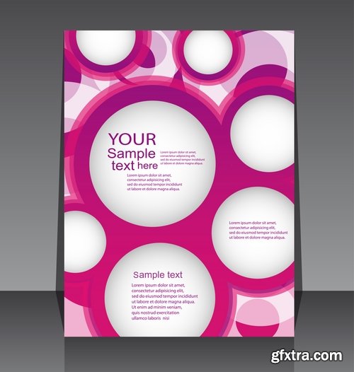 Brochure and flyers template design in vector from stock #37 - 25 Eps