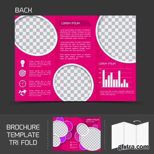 Brochure and flyers template design in vector from stock #37 - 25 Eps