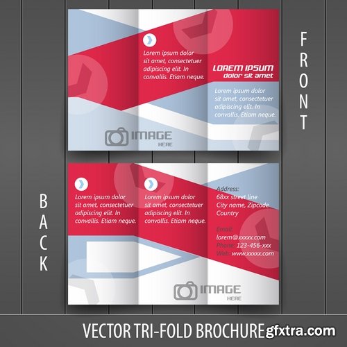 Brochure and flyers template design in vector from stock #37 - 25 Eps