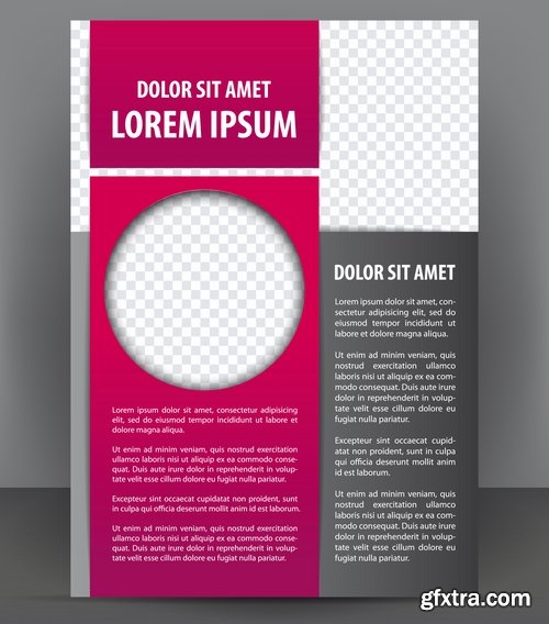 Brochure and flyers template design in vector from stock #37 - 25 Eps