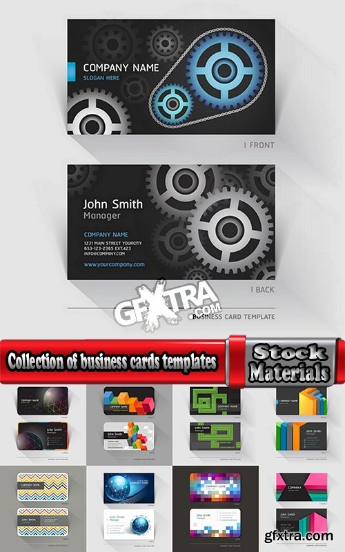 Collection of business cards templates #9-25 Eps