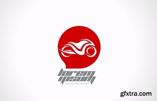 Collection of logos motorcycles 25 Eps