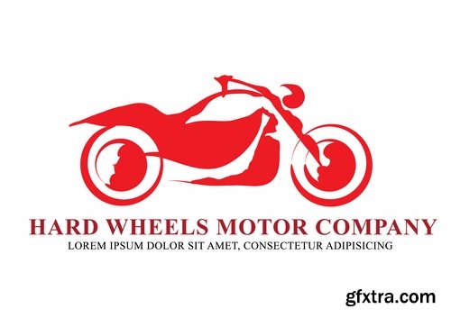 Collection of logos motorcycles 25 Eps