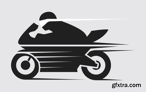 Collection of logos motorcycles 25 Eps