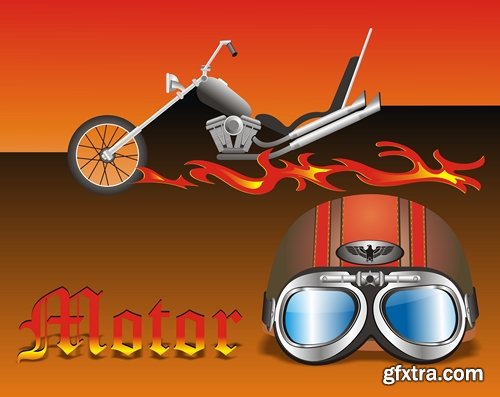 Collection of logos motorcycles 25 Eps