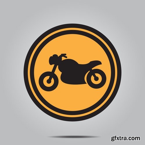 Collection of logos motorcycles 25 Eps