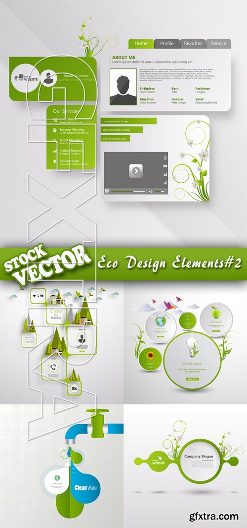 Stock Vector - Eco Design Elements#2