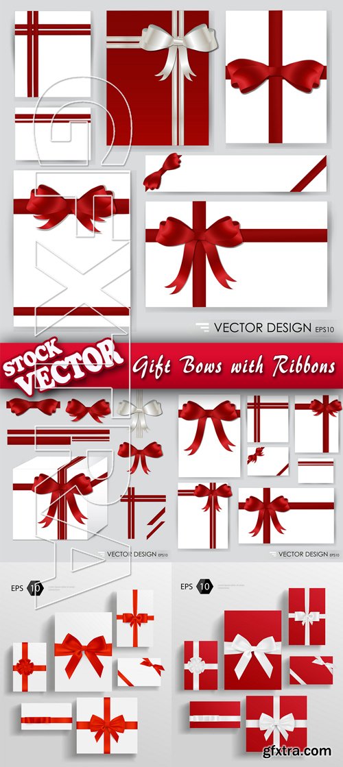 Stock Vector - Gift Bows with Ribbons