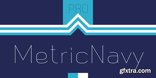 Metric Navy Po Font Family - 5 Fonts $95