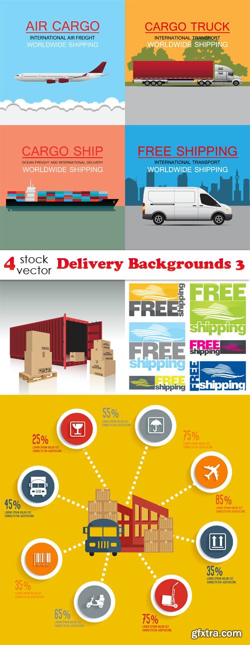 Vectors - Delivery Backgrounds 3