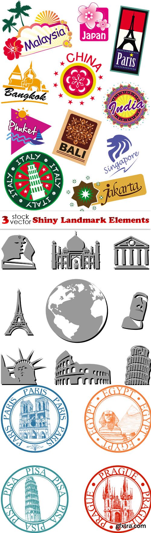 Vectors - Shiny Landmark Elements