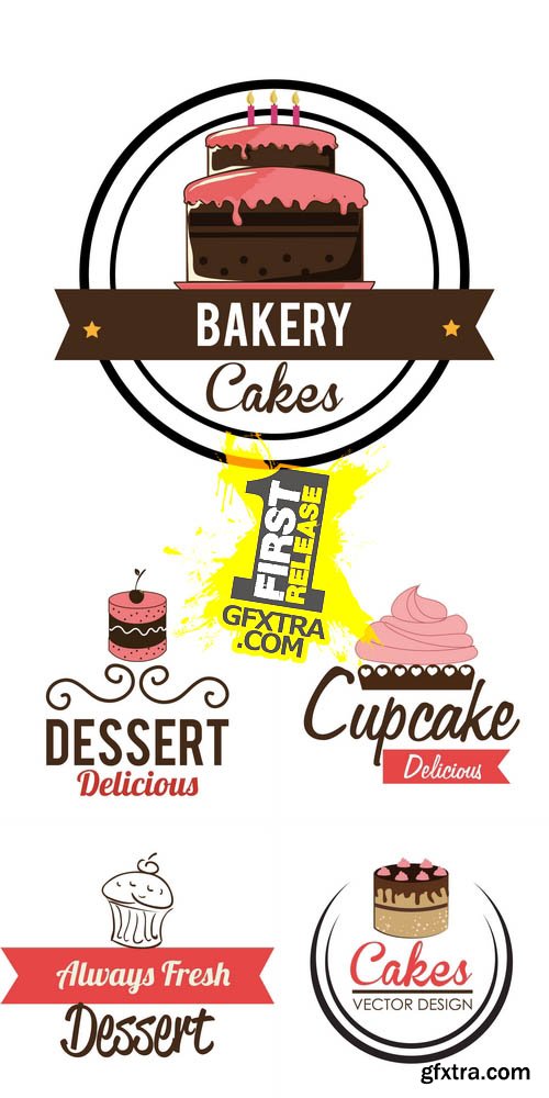 Vector - Bakery Design - Cakes