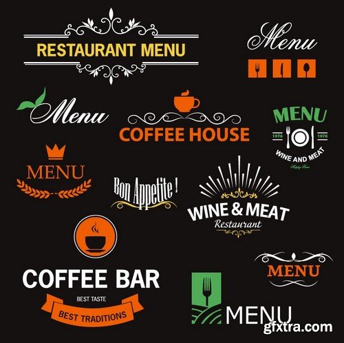 Stock Vectors - Menu Mix 11, 25xEPS