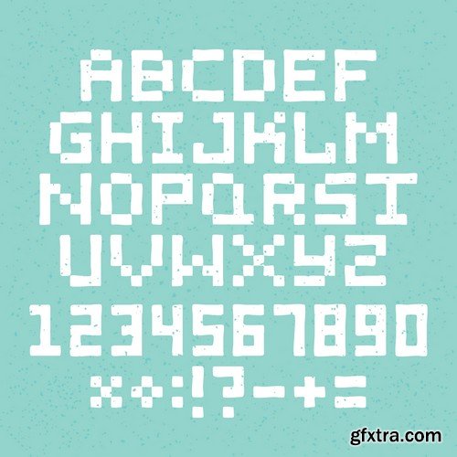 Stock Vectors - Alphabet 8, 25xEPS