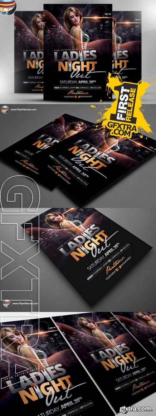 Ladies Night Out Flyer Template - CM 135555