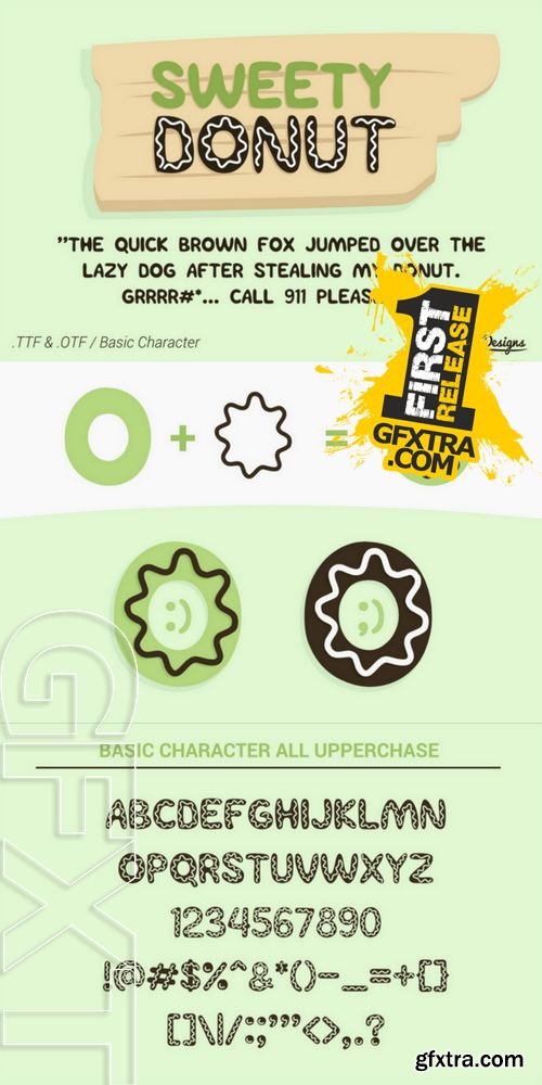 Sweety Donut Fonts - CM 153280