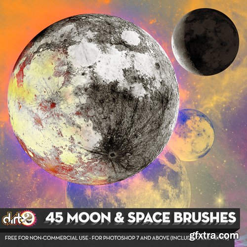 Photoshop Brushes - Moon & Space