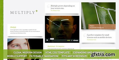 ThemeForest - Multiply v1.5 - Blog and Portfolio HTML/CSS Templates - FULL