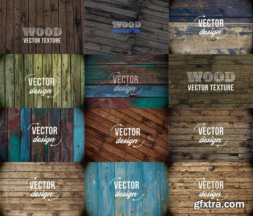 Stock Vector - Realisctic Wooden Textures, 25EPS