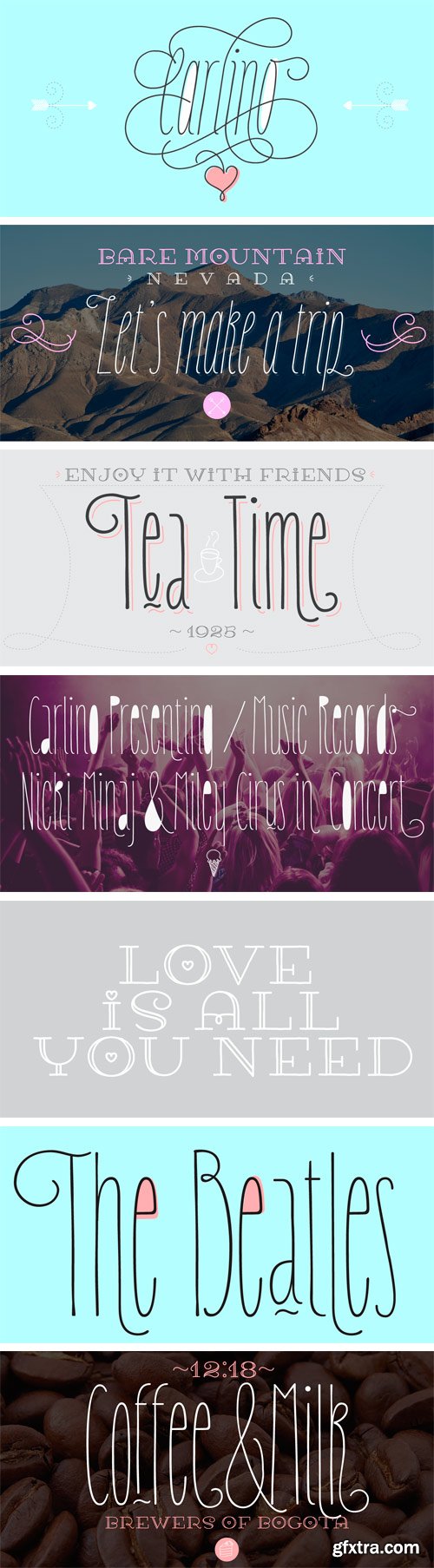 Carlino Font Family - 4 Fonts $61