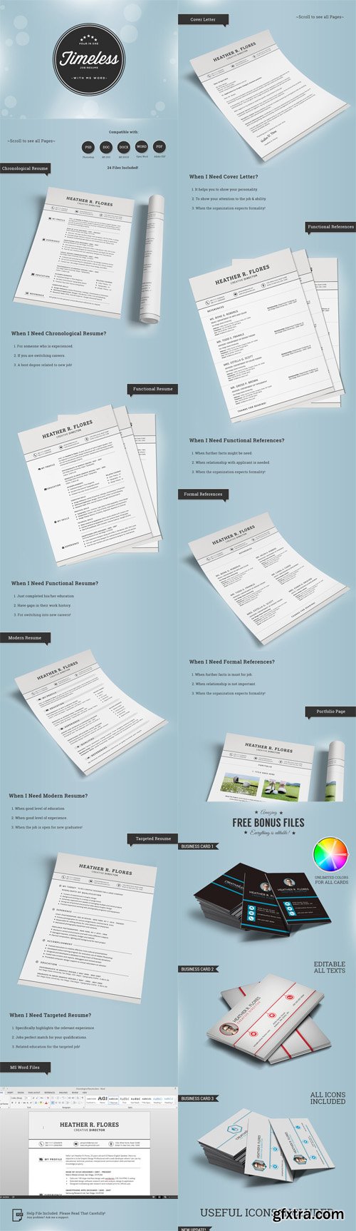 CM - 4 in 1 Timeless Resume CV Set 154993