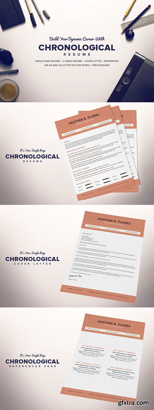 CM - The Chronological Resume CV Full Set 157204