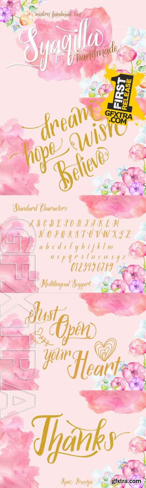 Syaqilla Handmade Font - CM 156030