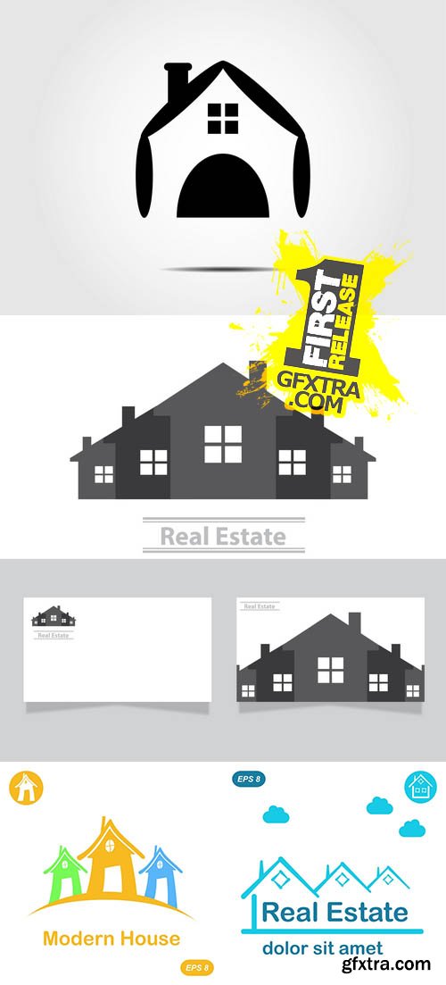 Real Estate Vector Logo Design Template