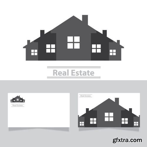 Real Estate Vector Logo Design Template