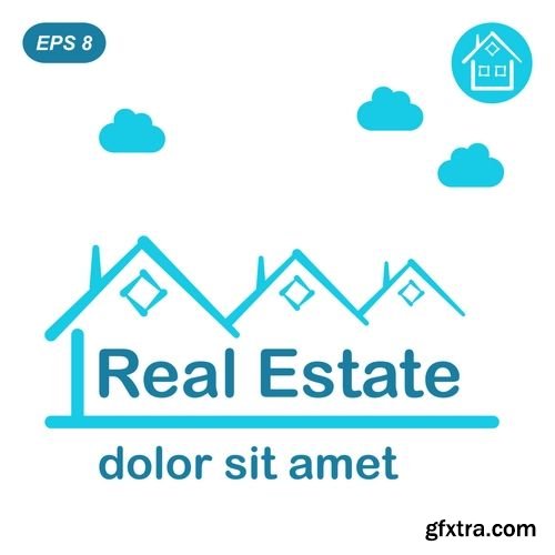 Real Estate Vector Logo Design Template