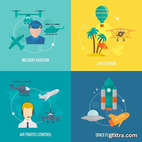 Collection elements of infographics vector image #18-25 Eps