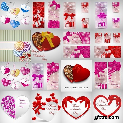 Collection flyers Happy Valentine\'s Day #6-25 Eps