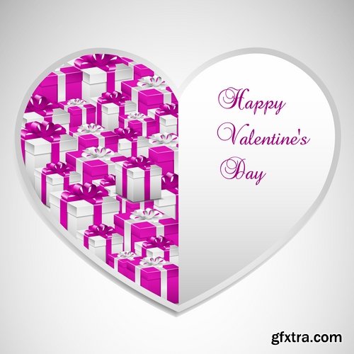 Collection flyers Happy Valentine\'s Day #6-25 Eps